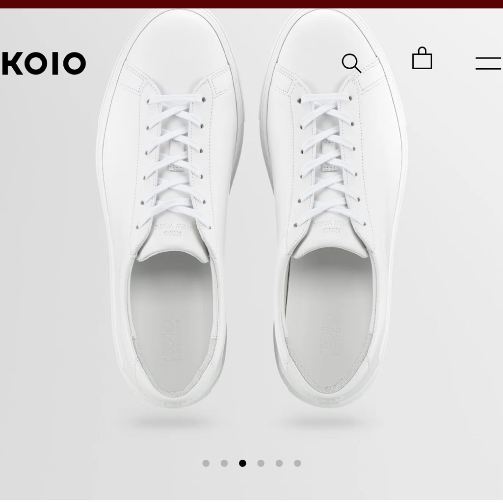 Koio White Capri Sneakers Minimalist Design